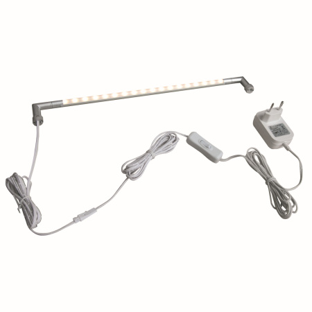 Настенный светильник светодиодный с выключателем ULM-F31-5,5W/NW IP20 SILVER картон