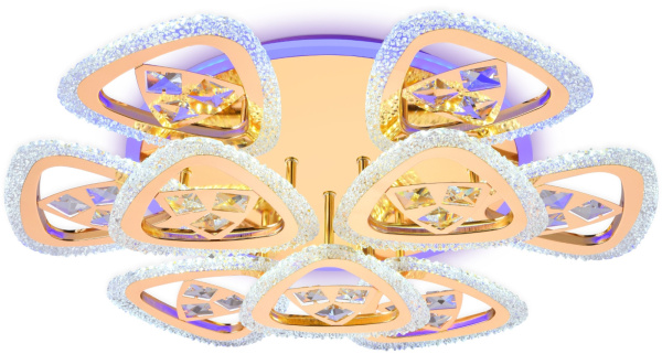 картинка Потолочная люстра светодиодная с пультом регулировкой цветовой температуры и яркости ночным режимом Acrylica FA2923 от магазина BTSvet