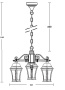картинка Уличный светильник подвесной ASTORIA 2 91470L/3 Gb от магазина BTSvet
