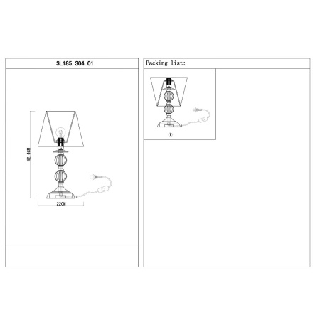 картинка Интерьерная настольная лампа Grazia SL185.304.01 от магазина BTSvet