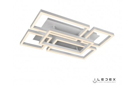 картинка Потолочная люстра светодиодная диммируемая с пультом Grace 8139-500X250+250-X-T WH от магазина BTSvet