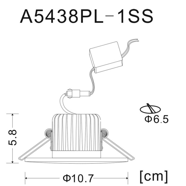 картинка Встраиваемый светодиодный светильник Track Lights A5438PL-1SS от магазина BTSvet