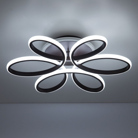 картинка Потолочная люстра светодиодная с управлением смарфоном и пультом регулировка яркости и цветовой температуры Сезар Смарт CL233A155E RGB от магазина BTSvet