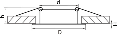 картинка Встраиваемый светильник LEGA l 011020 от магазина BTSvet