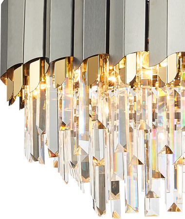 картинка Подвесная люстра хрустальная QUEEN II 81450/8C GOLD от магазина BTSvet