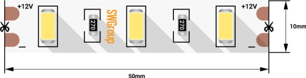 Светодиодная лента SWG660-12-12-NW