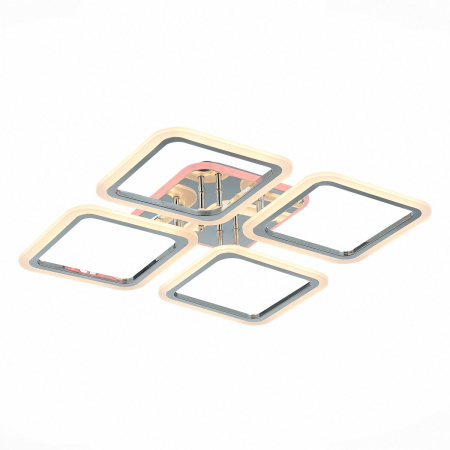 картинка Потолочная люстра светодиодная с пультом и управлением смартфоном регулировкой цветовой температуры и яркости ночным режимом Qutro SLE200412-04 от магазина BTSvet