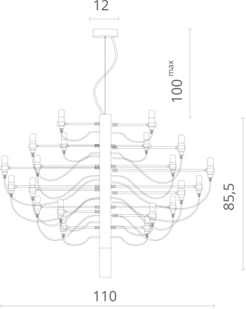 картинка Большая люстра 8030/02 LM-50 от магазина BTSvet