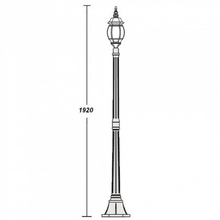картинка Наземный фонарь 83408S Bl от магазина BTSvet