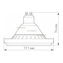 картинка Лампа AR111-UNIT-GU10-15W-DIM Warm3000 (WH, 24 deg, 230V) (Arlight, Металл) 026867 от магазина BTSvet