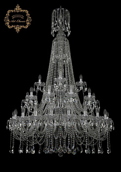 Хрустальная подвесная люстра 11.12.20+10+5.400.3d.XL-172.Cr.Sp