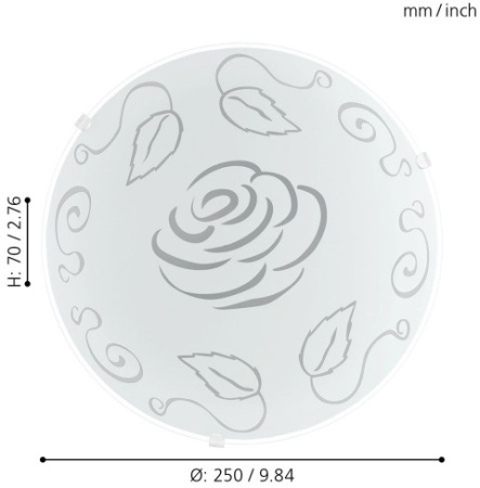 картинка Настенно-потолочный светильник роза Mars 89238 от магазина BTSvet