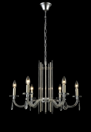 картинка Подвесная люстра AURELIO AURELIO SP6 GOLD+CHROME/TRANSPARENT от магазина BTSvet