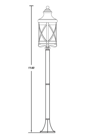картинка Наземный фонарь 84806 Gb от магазина BTSvet