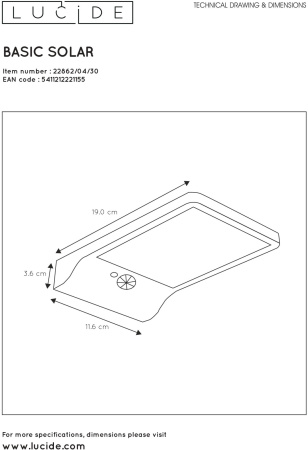 картинка Настенный светильник уличный Basic 22862/04/30 от магазина BTSvet