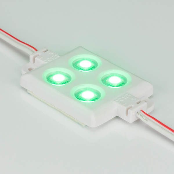 картинка Модуль герметичный ARL-LM5050-4L-12V Green (Arlight, Закрытый) 020623 от магазина BTSvet