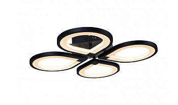 Потолочная люстра светодиодная диммируемая с пультом Clover 6885/4 BK