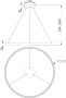 картинка Подвесной светильник светодиодный Rim MOD058PL-L54W4K от магазина BTSvet