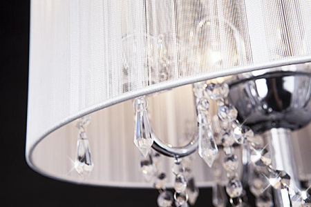 картинка Торшер 2045/3F хром/белый торшер от магазина BTSvet