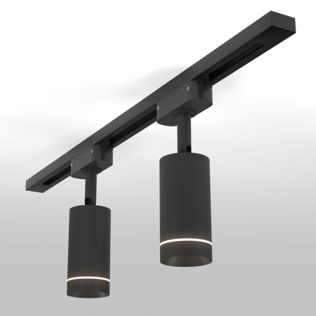 картинка Трековый светодиодный светильник LTB39 для однофазного шинопровода Glory Черный 7W 4200K от магазина BTSvet