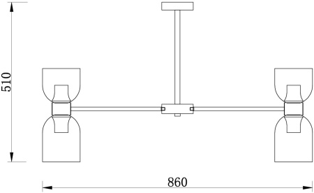 картинка Потолочная люстра на штанге Savia FR5203PL-16CH1 от магазина BTSvet