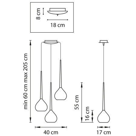 картинка Каскадный подвесной светильник SIMPLE LIGHT 808237 от магазина BTSvet