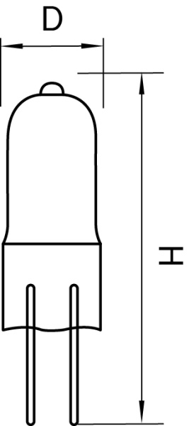 картинка Лампочка галогеновая капсульная G4 35W 3000K 922020 от магазина BTSvet