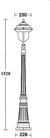 картинка Наземный фонарь MADRID 84311 Bl от магазина BTSvet