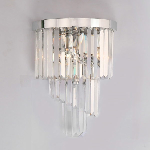 Бра хрустальное 31103/A nickel right