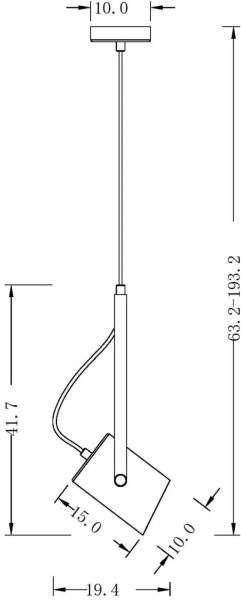 картинка Подвесной светильник Elori FR4004PL-01WB от магазина BTSvet