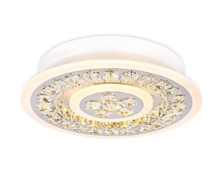 картинка Потолочная люстра светодиодная с пультом регулировкой цветовой температуры и яркости с ночным режимом ACRYLICA FA153 от магазина BTSvet