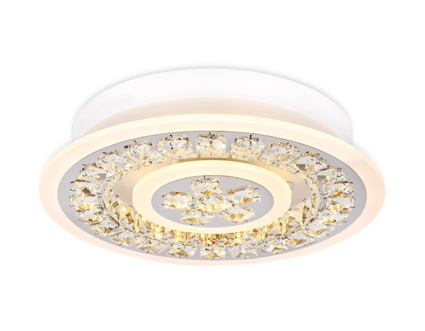 картинка Потолочная люстра светодиодная с пультом регулировкой цветовой температуры и яркости с ночным режимом ACRYLICA FA153 от магазина BTSvet