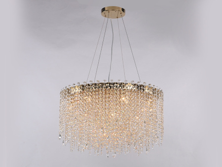 картинка Подвесная люстра хрустальная 10918/C gold new от магазина BTSvet