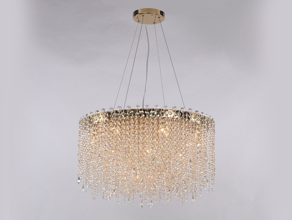 картинка Подвесная люстра хрустальная 10918/C gold new от магазина BTSvet