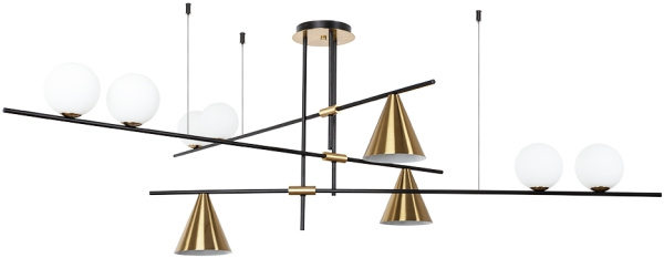 Потолочная люстра на штанге Jacob A7029PL-9BK