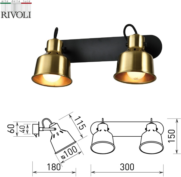 картинка Спот на штанге Rivoli Lenore 7060-702 от магазина BTSvet