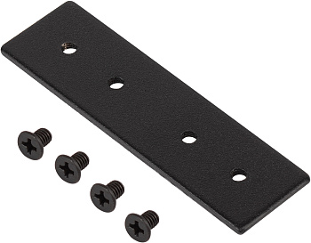 Коннектор TRM-S20-C прямой для накладного магнитного шинопровода Nova TRM-S20 черный Б0054786