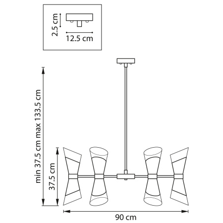 картинка Потолочная люстра Strato 817164 от магазина BTSvet