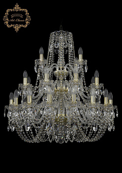 Хрустальная подвесная люстра 11.11.16+8+4.300.3d.Gd.Sp