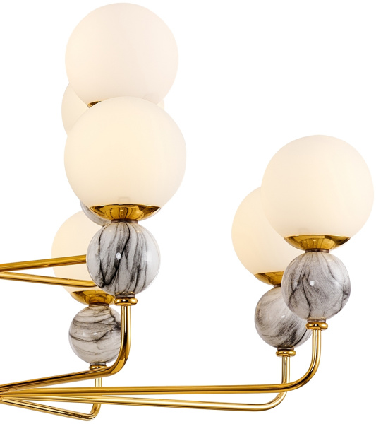 картинка Потолочная люстра на штанге Sangamarmer 3010-12P от магазина BTSvet