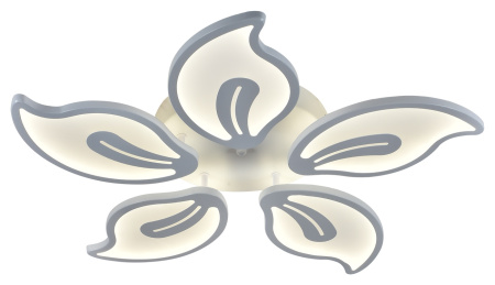 Потолочная люстра диммируемая светодиодная с пультом регулировкой цветовой температуры и ночным режимом 10215/5LED