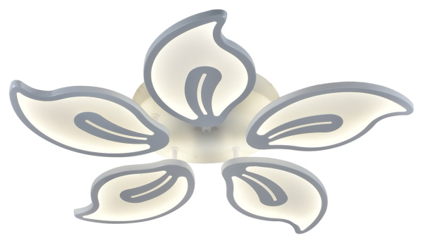 Потолочная люстра диммируемая светодиодная с пультом регулировкой цветовой температуры и ночным режимом 10215/5LED