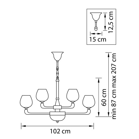 картинка Подвесная люстра Delta 706152 от магазина BTSvet