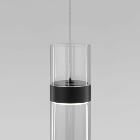 картинка Подвесной светильник Lumen 50244/1 LED черный/прозрачный от магазина BTSvet