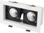 картинка Светильник встраиваемый LED CL-KARDAN-S180x102-2x9W Day (WH-BK, 38 deg) (Arlight, IP20 Металл, 3 года) 024129 от магазина BTSvet