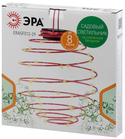 картинка Уличный подвесной светильник светодиодный на солнечных батареях Спираль ERASF012-29 от магазина BTSvet