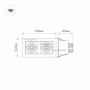 картинка Светильник встраиваемый LED CL-KARDAN-S180x102-2x9W Day (WH, 38 deg) (Arlight, IP20 Металл, 3 года) 024138 от магазина BTSvet