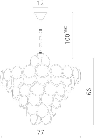 картинка Подвесная люстра хрустальная Chloe 7566/01 SP-18 от магазина BTSvet