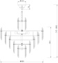 картинка Подвесная люстра хрустальная Flare DIA200PL-08G от магазина BTSvet