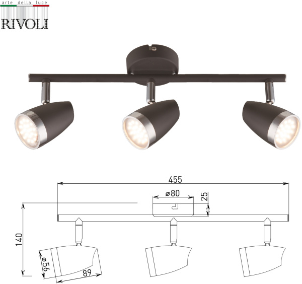 картинка Спот на штанге Rivoli Joyce 6156-703 от магазина BTSvet